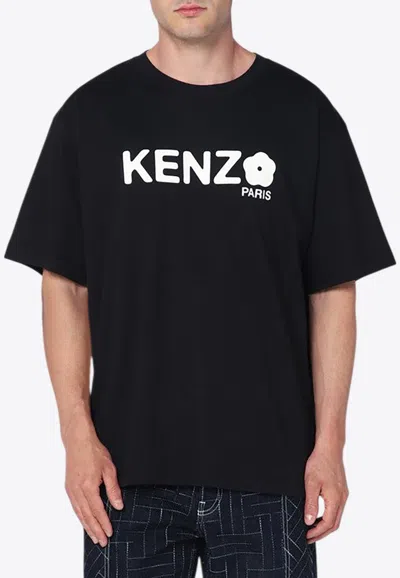 Kenzo Boke Flower 2.0 Print Oversized T-shirt In Black