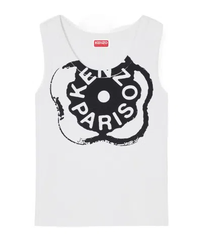 Kenzo 'boke Flower 2.0' Rib Tank Top In White