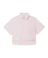 Kenzo 'boke Flower 2.0' Short Dropped Shoulders Shirt In Cotton Poplin In Pink