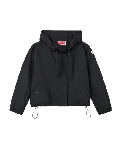 Kenzo Boke Flower 2.0 Short Windbreaker In Black