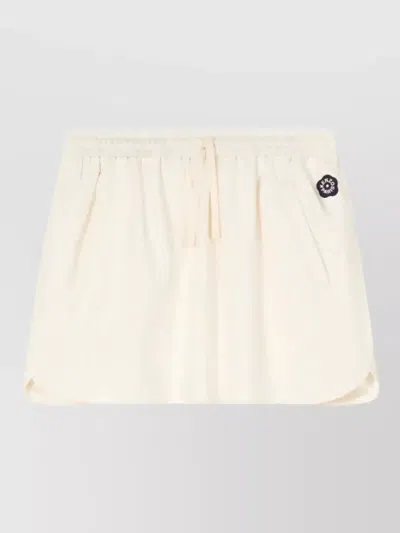 Kenzo Boke Flower 2.0 Skirt Side Pockets In Gray