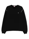 Kenzo Boke Flower 2.0 Embroidered Sweatshirt In Black