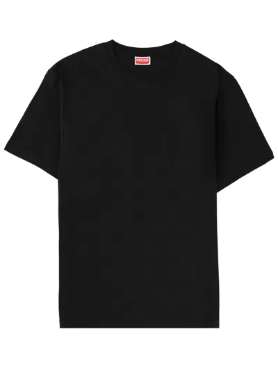 Kenzo Short Sleeve Crew Neck Graphic Top In Blue