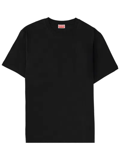 Kenzo Short Sleeve Crew Neck Graphic Top In Blue