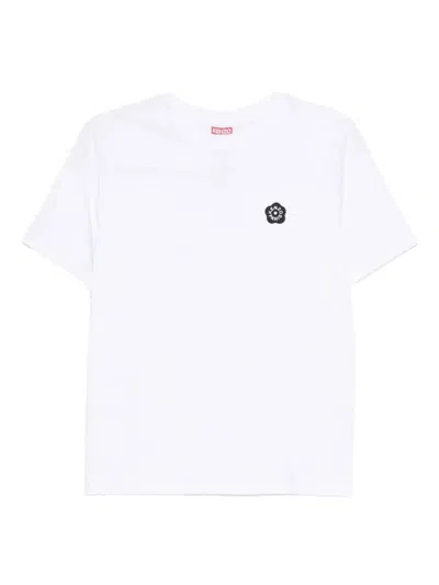 KENZO KENZO BOKE FLOWER 2.0 T-SHIRT WITH EMBROIDERY