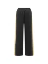 Kenzo Black Relaxed Drawstring Pants In Black