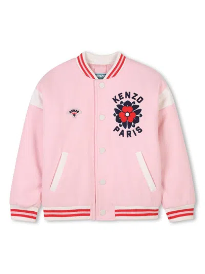 Kenzo Kids' Boke Flower Bomber Jacket In Pink