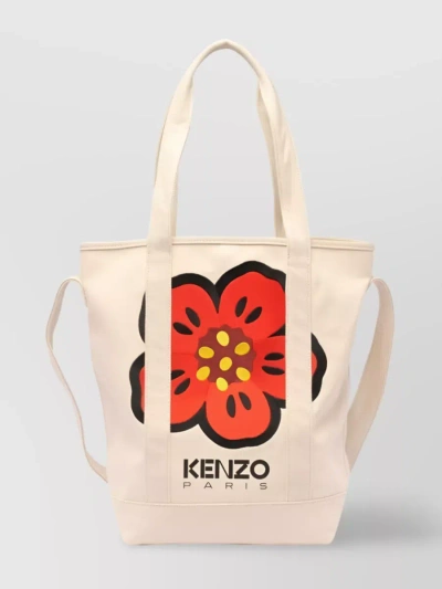 Kenzo Boke Flower Tote Bag In Beige