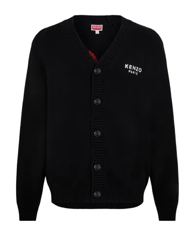 Kenzo Boke Flower Cardigan In Black