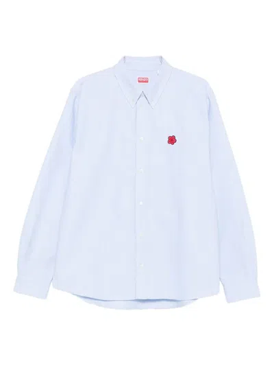 Kenzo Boke Flower Casual Shirt Clothing In Blue