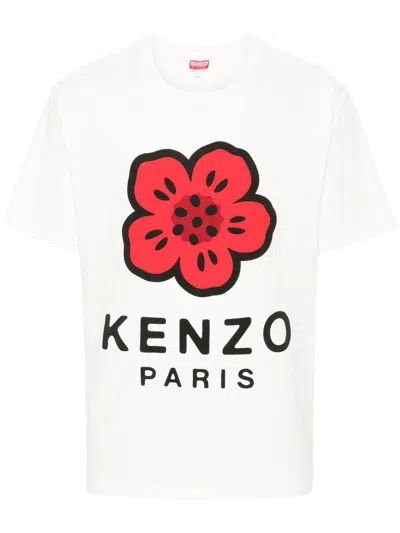 Kenzo Boke Flower Classic T-shirt Clothing In Gray