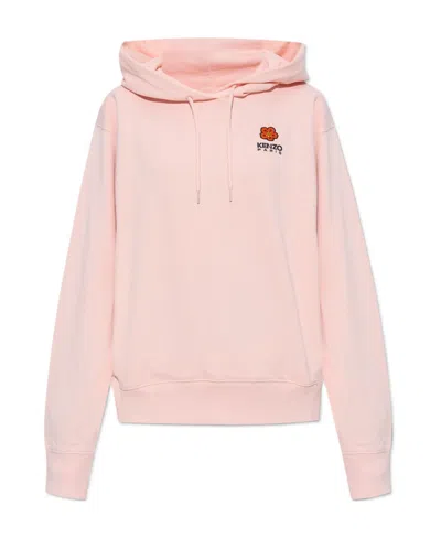 Kenzo Boke Flower Cotton-fleece Hoodie In Nude