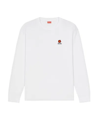 Kenzo Boke Flower Cotton Sweatshirt In White