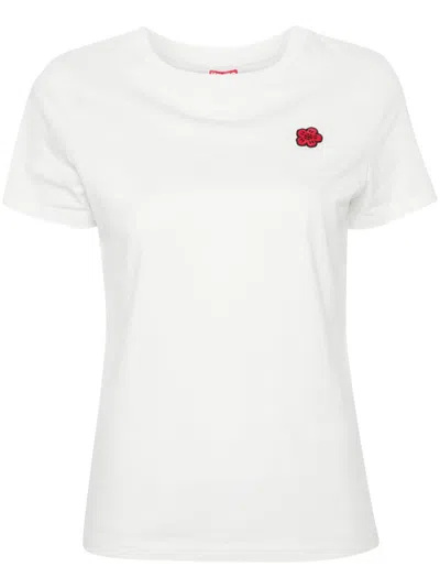 Kenzo Boke-flower Cotton T-shirt In White