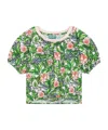 Kenzo Boke-flower Cotton T-shirt In Green