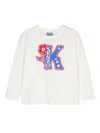 Kenzo Boke Flower Cotton T-shirt In Neutrals