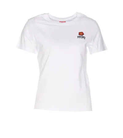 Kenzo Boke Flower Crest T-shirt In White
