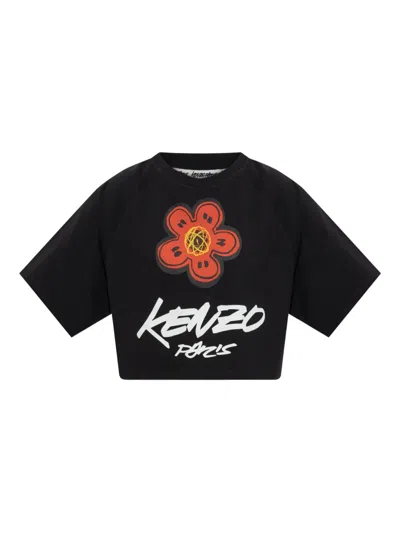 KENZO BOKE FLOWER CROP T-SHIRT