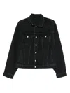 Kenzo Boke Flower Denim Jacket In Black