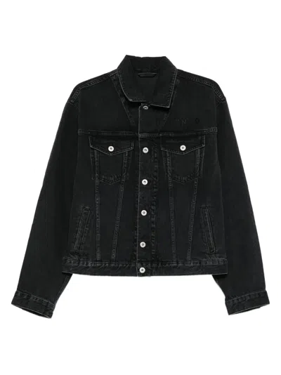 Kenzo Boke Flower Denim Jacket In Black