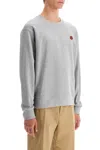 Kenzo Felpa Con Dettaglio Boke Flower In Grey