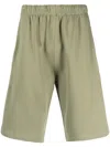 Kenzo Boke Flower Elasticated-waist Shorts In Green