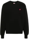 Kenzo Boke Flower Embroidered Cotton Sweatshirt Clothing