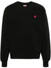 Kenzo Boke Flower Embroidered Cotton Sweatshirt Clothing