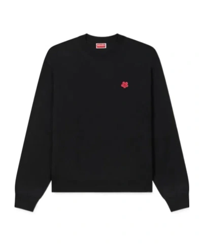KENZO BOKE FLOWER' EMBROIDERED JUMPER IN MERINO WOOL