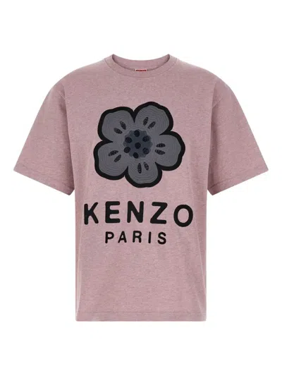 KENZO BOKE FLOWER EMBROIDERED OVERSIZED COTTON T-SHIRT