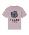 Kenzo Boke Flower Embroidered Oversized Cotton T-shirt Clothing In Pink