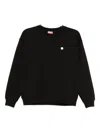 Kenzo 'boke Flower' Embroidered Sweatshirt In Black