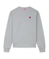 Kenzo Felpa Con Dettaglio Boke Flower In Gray