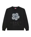 Kenzo 'boke Flower' Embroidered Sweatshirt In Cotton In Black