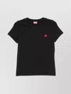 Kenzo Boke Flower Embroidered T-shirt In Black