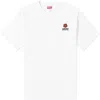 Kenzo Boke Flower Crest Logo Embroidered T-shirt In White