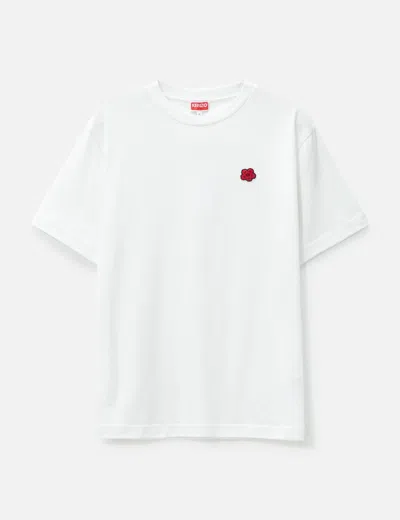 Kenzo 'boke Flower' Embroidered T-shirt In White