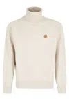 Kenzo Rws Boke Flower Turtle Neck Sweater In Neutrals