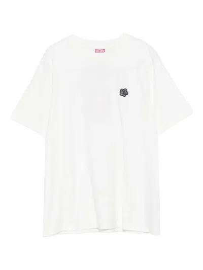 KENZO KENZO BOKE FLOWER FLOWER-EMBELLISHED COTTON T-SHIRT