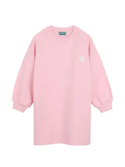 Kenzo Kids' Boke Flower Jersey Dress In Pink