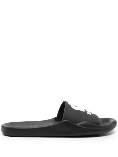 KENZO BOKE FLOWER LOGO-EMBOSSED SLIDES