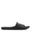 Kenzo Cross-logo Rubber Sliders In Black