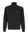 Kenzo Boke Flower Long-sleeved Turtleneck In Black