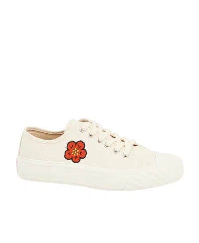 KENZO KENZO BOKE FLOWER MOTIF LACE-UP SNEAKERS