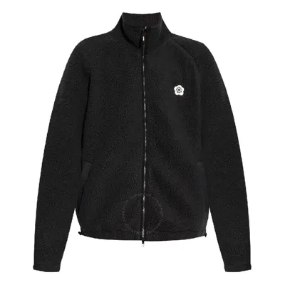 Kenzo Boke Flower Motif Long Sleeve Sweater In Black