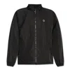 Kenzo Boke Flower Motif Zip-up Jacket In Black