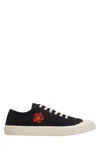 Kenzo Lace-up Low-top Sneakers In Black