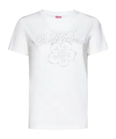 KENZO KENZO EMBELLISHED CREWNECK T-SHIRT