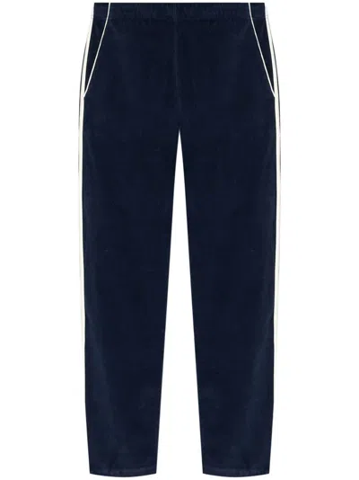 Kenzo Boke Flower-patch Track Pants In Mdnghtblue