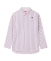 Kenzo Regular Shirt Pin Stripes In Pink